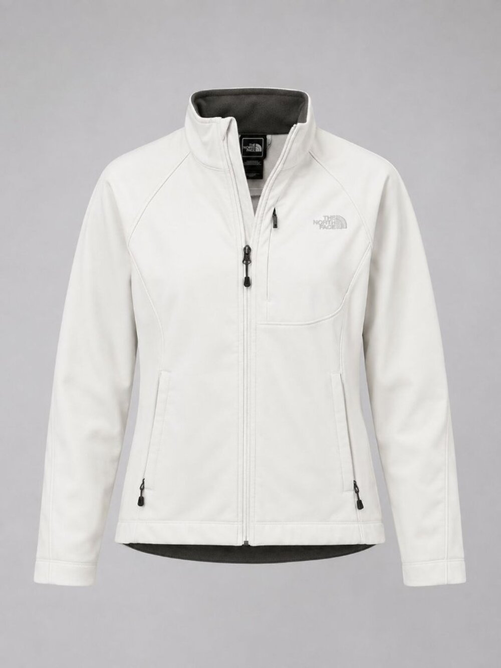 The North Face Apex Womens Medium Softshell Jacket White Bionic Lightweight Coat
